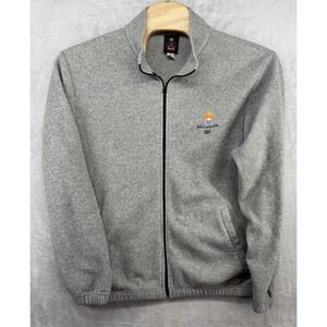 Marker Salt Lake 2002 Winter Olympics Fleece Full-Zip Jacket Gray VTG Men's XL